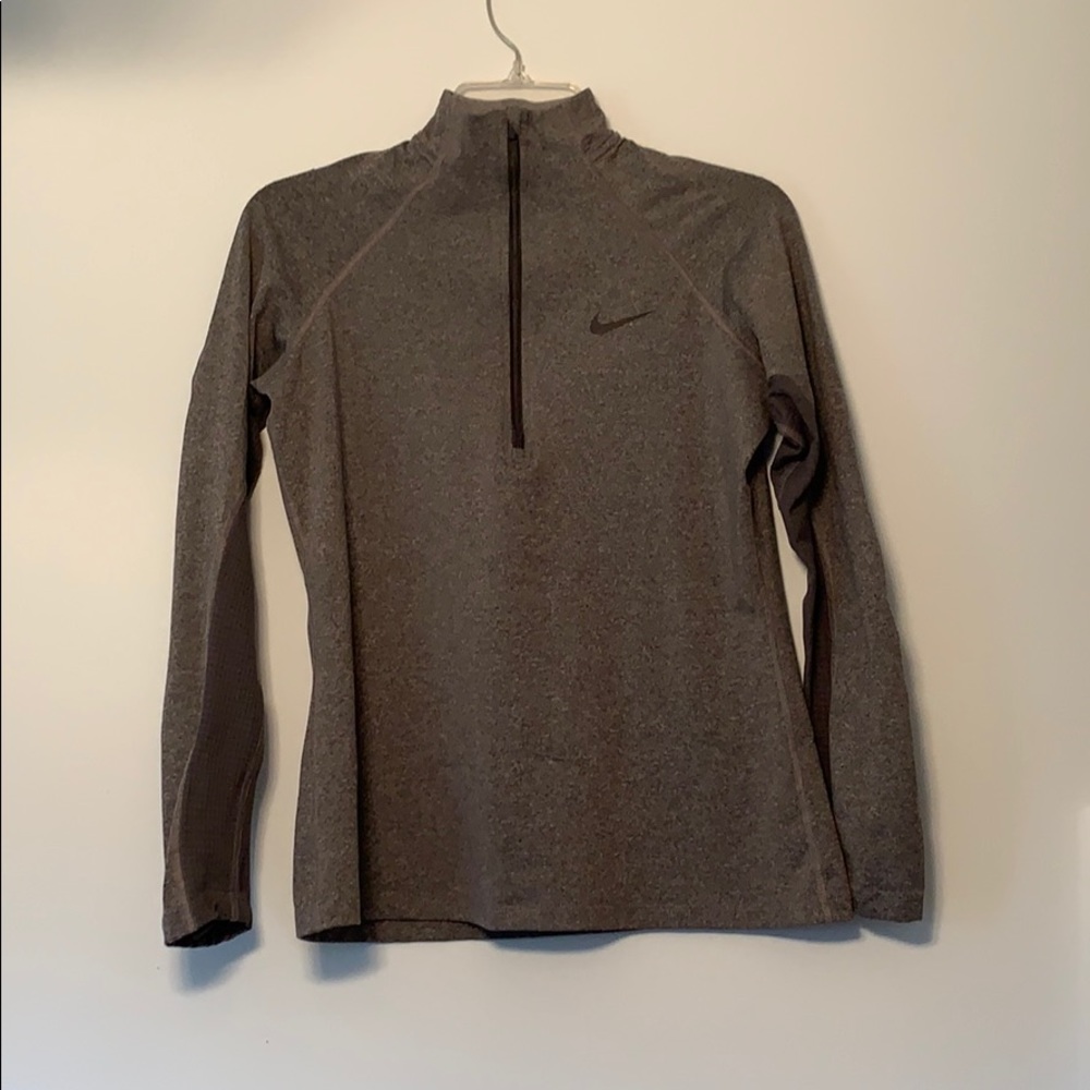 Gray Nike quarter zip